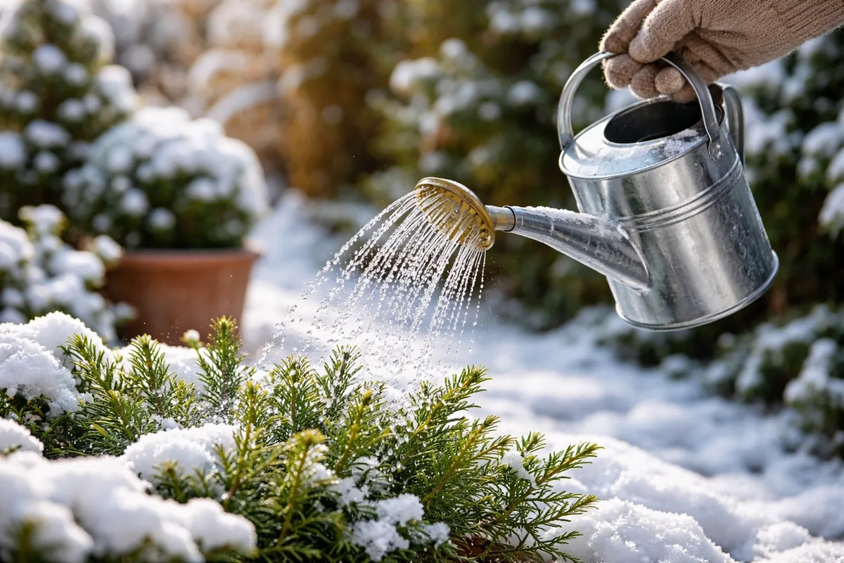 Faut-il arroser les plantes d'extérieur en hiver