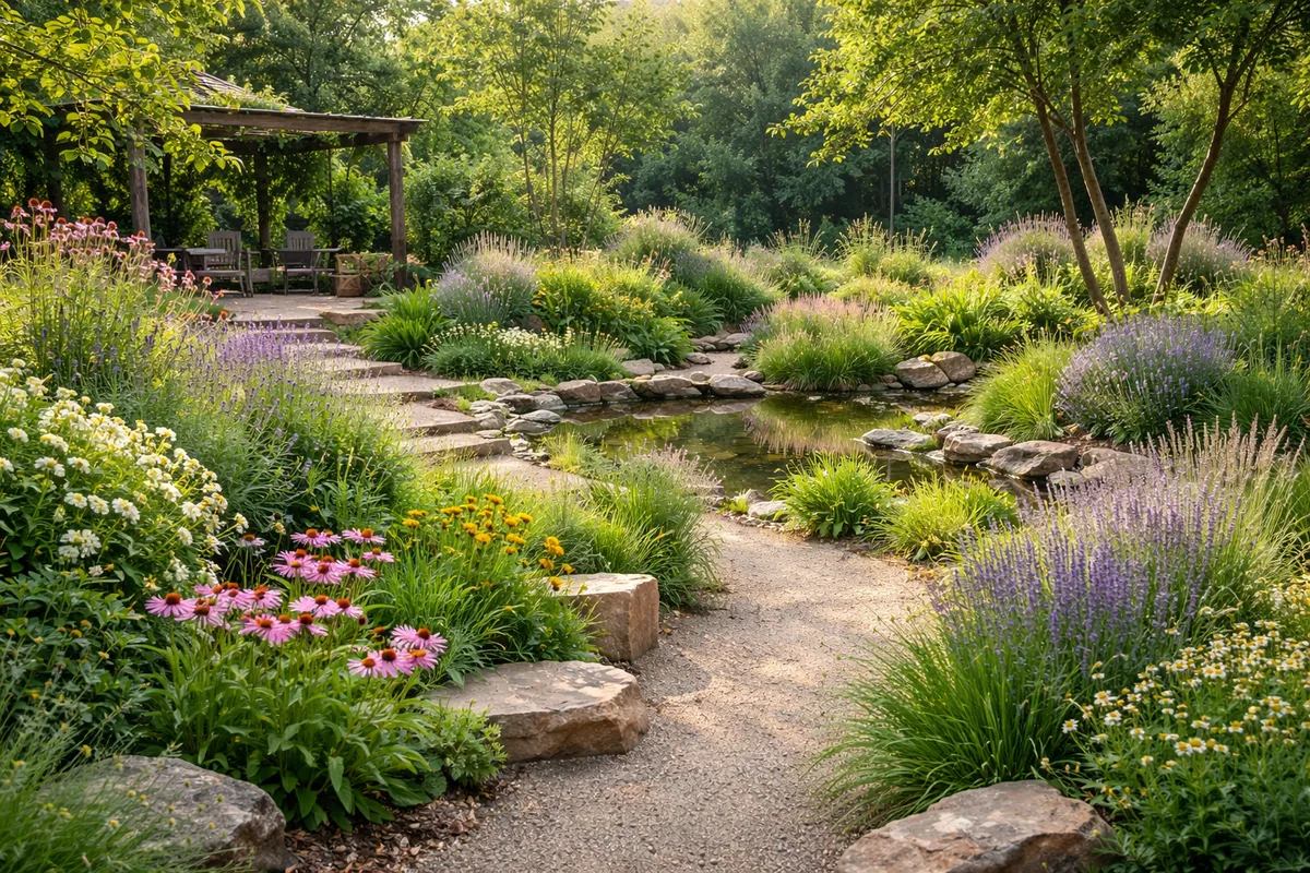 Comment concevoir un jardin paysager durable avec des plantes locales