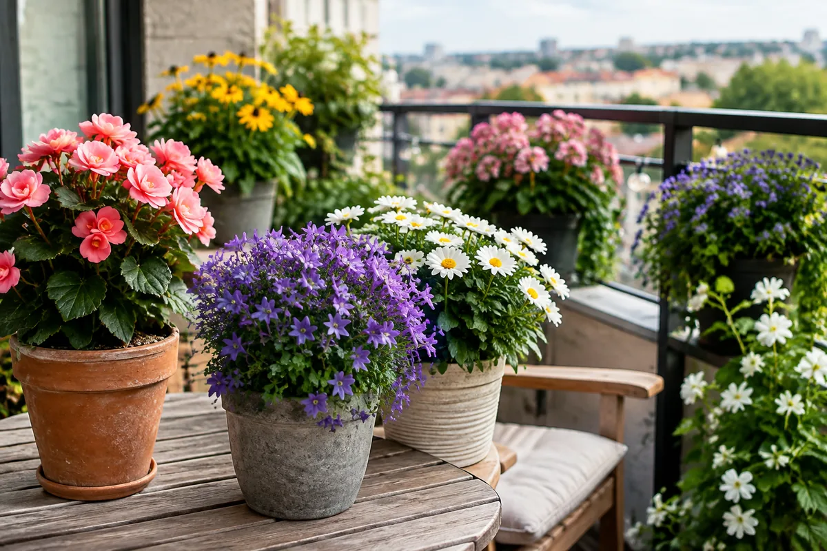 Quelles fleurs en B peut-on cultiver en pot sur un balcon ?